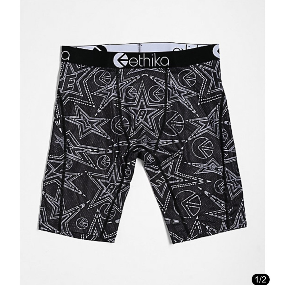 4 pairs of Ethika Boys Staple Boxer Briefs - Red, Blue, Black, Multicolor - Picture 4 of 5